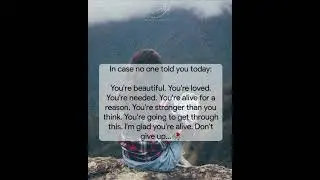 In case no one told you today:You're beautiful.You're loved needed.#motivation #inspiration#mindset