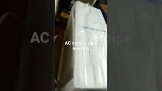 AC copper pipe missing 2nd time cheated again#cheating #amazon#whirlpool#courier#sellers