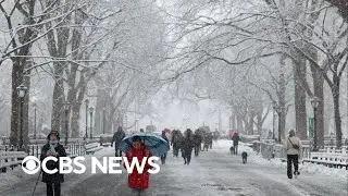 Northeast digging out after winter storm brings heavy snowfall