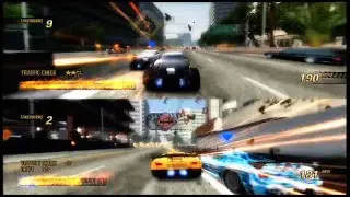 Burnout Revenge Split Screen running on Xbox Series X