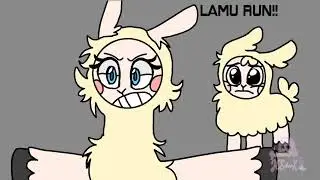 I wanna live meme HUNGRY LAMU backstory (COLLAB with @Cozy367 @chessfish3970  WARNING : gore