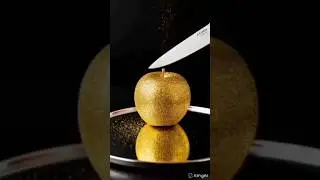 Golden apple meets creamy avocado 🍏✨The most satisfying slice ever! #ASMR #CuttingSounds #Satisfying