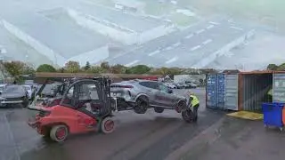 Drone Video I From Crash to Buyer, Damaged Luxury Cars from the USA
