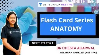 Flash card series ANATOMY by Dr Chesta | NEET PG 2021 | Dr. Chesta Agarwal