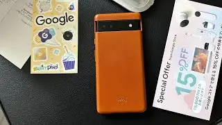 Pixel 6a with Bellroy leather case (filmed using iPhone 14 pro max)