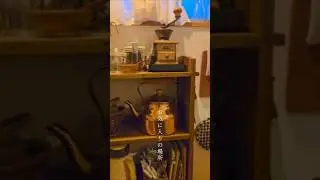 海猫さんで購入した古道具たち、新しい銅道具がこれから少しずつくすんで行くともまた楽しみ#古道具#銅ポット#珈琲グッズ#珈琲道具#文具収納