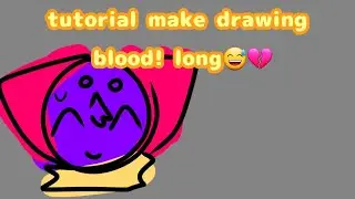 Tutor ||⚠️! make draw warning blood! ⚠️|| #ibispaintx #emojicat #rica #Blood #fakeblood