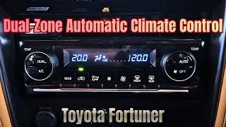 Двухзонный автоматический климат-контроль в Toyota Fortuner 2025