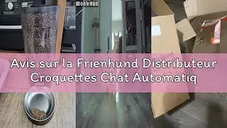 Avis sur la Frienhund Distributeur Croquettes Chat Automatique avec Alimentation Lente: 7L Gamelle C