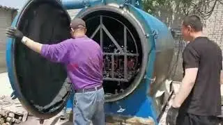 Horizontal Charcoal Furnace carbonization stove