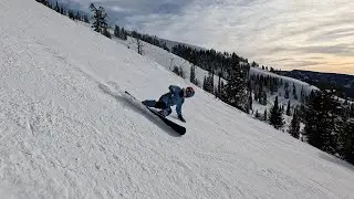 Alpine Snowboard Carving Grand Targhee