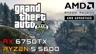 GTA V - Ryzen 5 5600 + RX 6750XT : 1080p, 2K, 4K Very high settings.