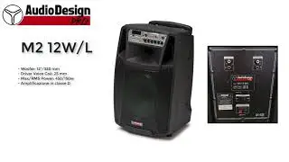 AudioDesign - M2 12W/L Diffusore portatile a batteria