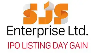 SJS ipo listing day gain | SJS enterprise Ltd IPO | ipo | shorts