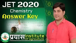 JET2020 Chemistry Paper Answer Key | Chemistry Question Solution | Prayas Coaching Jobner JET RESULT