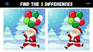 🎅 Find the difference between | Christmas Puzzle | 🎁 Brain Games | Merry Christmas 🎄