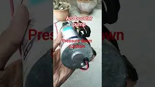 Water purifier booster pump knowlege about pressure down