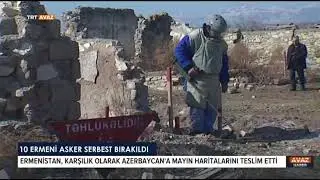 10 ERMENİ ASKERİ SERBEST BIRAKILDI