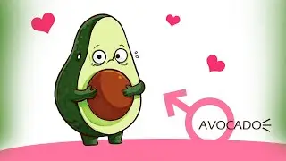 How To Draw A Cartoon Avocado || Avocado Drawing And Colour Step by Step || Cute Avocado