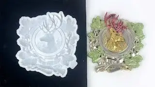 Christmas Elk Relief Decoration Resin Mold: Dive into Wintry Wonders!