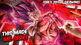 I TRY TO DRAW INTERNETS MOST EPIC VEGETA ARTWORK BUT REGERET IT!!