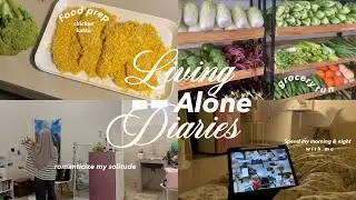 Living alone diaries: 6 am morning routine, meal prep for a week, grocery run, being productive