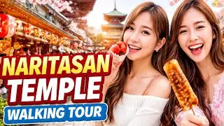 Raw Morning Walk in Japan 🇯🇵 | Narita Station to Naritasan Temple (Cold & Quiet)