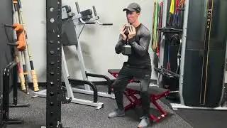 Dumbbell Goblet Squat to Box
