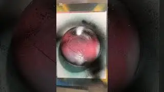 Spray Paint Planet #spraypaintart #spraypaint #art #learnwithme #keeplearning #spraycanart