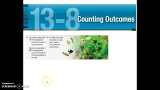 13-8 Pre Algebra Counting Outcomes