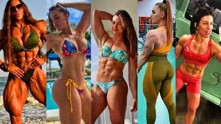 Top 5 Most Hotest & Beautiful Muscles Madness Ladies off the world | Muscular women's