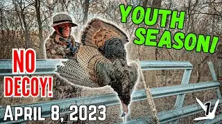 Turkey Hunting With NO DECOYS! | (Iowa Youth Season 2023)