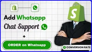 How to add Whatsapp Button on your Shopify Store | Order on Whatsapp & Chat Support | Without apps