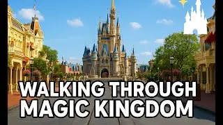Walking Through Magic Kingdom | Relaxing 4K Disney Park Experience ✨🏰