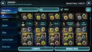 Best Mod Farming Advice - SWGOH