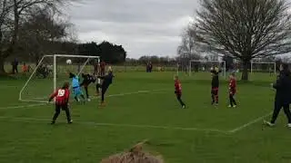 Charlie's free kick , boom