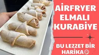 Airfryer da Elmalı Kurabiye Yaptık!! Bu Lezzet Bir Harika 😍