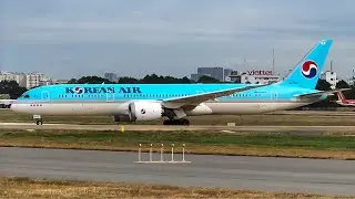 Korean Air B787-9 HL7209 takeoff 07L in Tan Son Nhat Airport Int&rsquo;l