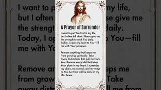 Take 10 Seconds To Trust God ✝️ A Prayer of Surrender #prayer #shortprayer #jesuschrist #surrender