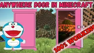 HOW TO MAKE  DORAEMON ANYWHERE DOOR IN Minecraft  |  MAKING WORKING DOKODEMO DOOR IN REAL LIFE