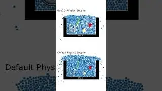 Godot Stress Test: Box2D vs. Default Physics Engine #games #physicsengine #godot