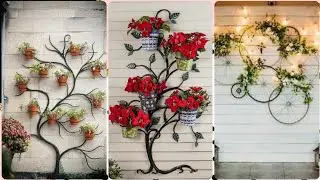 CREATIVE DECOR WALL IDEAS FOR OUTDOOR BACKYARD
