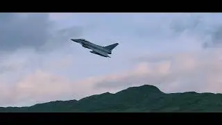 LFA17, 4 X f15's and Typhoon ZK337 low passes Ambleside, Todd Cragg