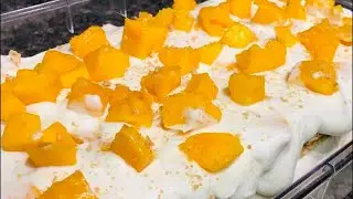 MANGO FLOAT IN CONDENSED MILK/ ICE BOX CAKE recipe II