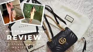 GUCCI Mini Marmont Matelass&eacute; bag | CARE Tips | tutorial WAYS to wear + OUTFITS
