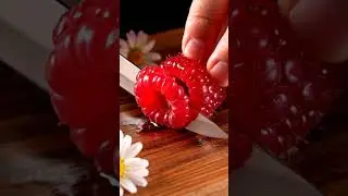 ASMR Raspberry Cutting 🔥 | Satisfying Cinematic Fruit Cutting Sounds #ai #aiwildframe