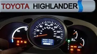 Как сбросить индикатор технического обслуживания на Toyota Highlander Hybrid 2007 года выпуска