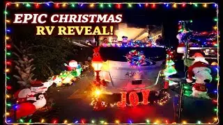 Epic Christmas RV Reveal 🎄 | Our Fort Wilderness Campsite Came to Life at Night