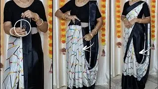 How to Drape a Infinity Saree Draping Tutorial//Try This Style Saree Draping 