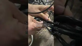 A miracle happened! We're sorting our cables!